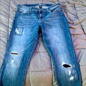 Gap Legging Faux Ripped Jeans